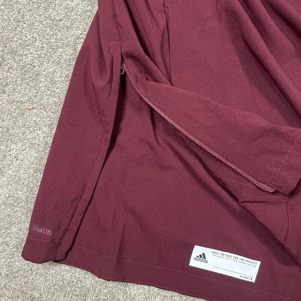 Adidas Mens M Maroon Arizona State Sun Devils Pullover‎ 1/4 Zip SS Jacket NWT